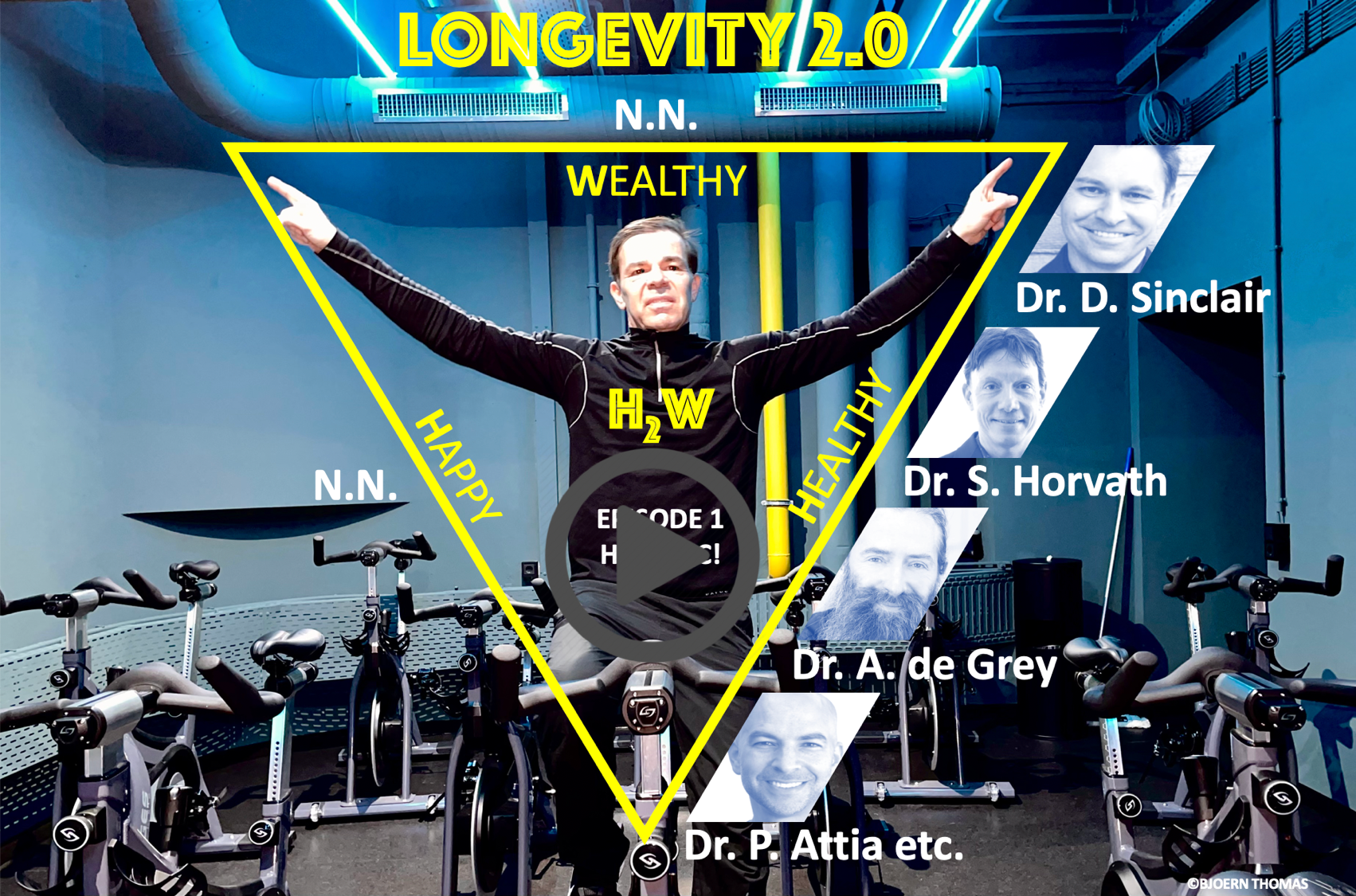 Longevity 2.0_H2W Happy-Healthy-Wealthy-Life_Dr. David Sinclair, Dr. Steve Horvath, Dr. Aubrey de Grey, and Dr. Peter Attia_copyright Bjoern Thomas_Episode 1_english_picture_click